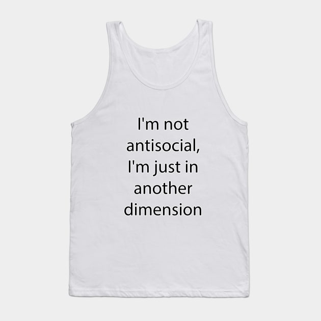 Nerdy and Geeky Quote 7 Tank Top by Park Windsor